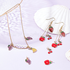 100Pcs Alloy Enamel Pendants&nbsp;FIND-DC0001-79
