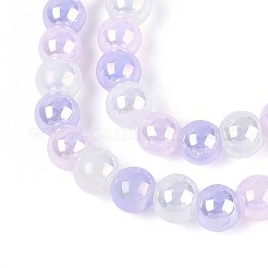 Electroplate Glass Beads Strands&nbsp;X-EGLA-N019-6mm-01