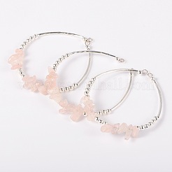 Gemstone Chip Bead Cuff Bracelets&nbsp;BJEW-JB01607-01