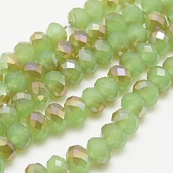 Electroplate Glass Faceted Rondelle Beads Strands&nbsp;EGLA-D020-3x2mm-58