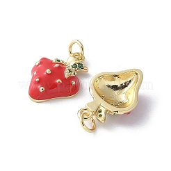 Brass Enamel Pendants&nbsp;KK-D336-01G