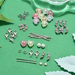 DIY ABS Plastic Imitation Pearl Angel Pendant Making Kits&nbsp;DIY-FP0001-44