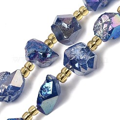 Electroplated Raw Rough Natural Amethyst Beads Strands&nbsp;G-Z131-J02-09