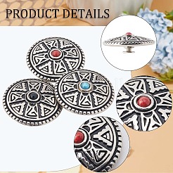 12 Sets 3 Colors Zinc Alloy Decorative Rivets&nbsp;BUTT-GF0001-21