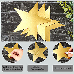 80Pcs Paper Glitter Star Wall Decoration&nbsp;AJEW-SP0001-15B-01