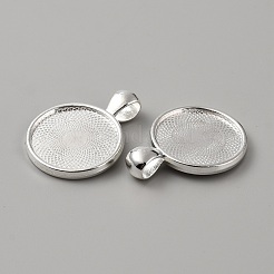 Zinc Alloy Pendant Cabochon Settings&nbsp;FIND-WH0422-15