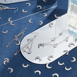 Stainless Steel Moon Pendants&nbsp;STAS-UN0001-55P