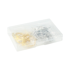 32Pcs 8 Styles Iron Huggie Hoop Earring Findings&nbsp;IFIN-FS0001-49A
