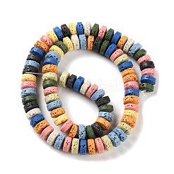 Synthetic Lava Rock Dyed Beads Strands&nbsp;G-H311-09-09