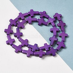 Synthetic Turquoise Dyed Beads Strands&nbsp;G-P507-06A