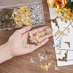 120Pcs 6 Styles Iron Filigree Joiners Links&nbsp;IFIN-PH0002-34