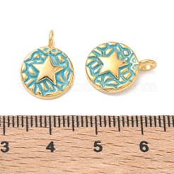 304 Stainless Steel Enamel Pendants&nbsp;STAS-Q119-11G-02