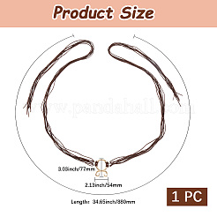 Polyester Chain Belts for Women Ladies Dress&nbsp;AJEW-WH20018-51A