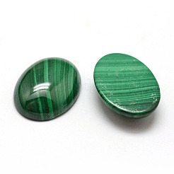 Oval Natural Malachite Cabochons&nbsp;X-G-O147-03G