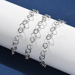 304 Stainless Steel Rolo Chains Bracelets for Women&nbsp;BJEW-U043-02P
