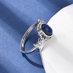 Natural Lapis Lazuli Finger Rings&nbsp;RJEW-A084-03P-08