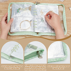 PVC Loose Leaf Jewelry Storage Bag&nbsp;ODIS-WH0038-90A