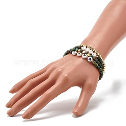 Love Mama Beads Stacking Stretch Bracelets Set for Mother's Day&nbsp;BJEW-JB07159