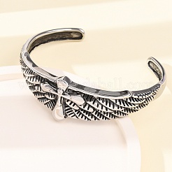 Retro 316 Surgical Stainless Steel Cuff Bangles&nbsp;BJEW-C142-12AS