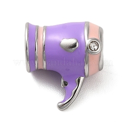 304 Stainless Steel Enamel European Beads&nbsp;STAS-G308-37P