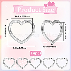 14Pcs Alloy Linking Rings&nbsp;FIND-BBC0003-98
