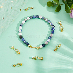 20Pcs 2 Styles Brass Bead Tips&nbsp;KK-HS0002-12