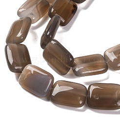 Natural Gray Agate Beads Strands&nbsp;G-T047-B24-01
