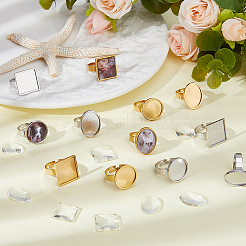 Mixed Shapes DIY Finger Ring Kits&nbsp;DIY-DC0004-21