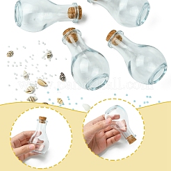 Ocean Beach Theme Glass & Shell Beads Wish Bottle DIY Making Kits&nbsp;DIY-FS0007-57