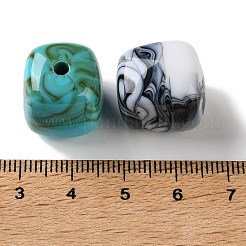Two-tone Opaque Acrylic Beads&nbsp;AC-CBAA26B-17