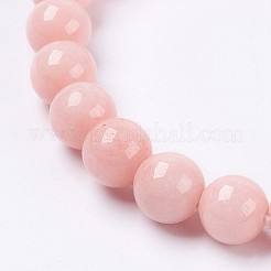 Natural Mashan Jade Beaded Stretch Bracelet&nbsp;BJEW-P207-08-8mm