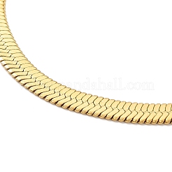 Ion Plating(IP) 304 Stainless Steel Herringbone Chain Bracelet for Men Women&nbsp;BJEW-E058-01C-G