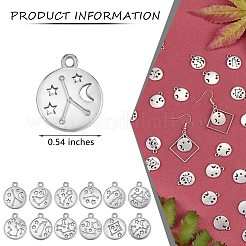 84 Pieces Zodiac Sign Charm Pendants 12 Constellation Charm Pendant Alloy Charm for Jewelry Necklace Earring Making Crafts&nbsp;JX557A