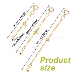 6Pcs 6 Style Brass Chain Extender&nbsp;FIND-AB00044