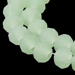 Imitation Jade Solid Color Glass Beads Strands&nbsp;EGLA-A034-J3mm-MD01