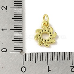 Brass Micro Pave Cubic Zirconia Charms&nbsp;KK-M283-23F-01