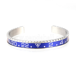 Tarnish Resistant 304 Stainless Steel Cuff Bangles&nbsp;BJEW-Q684-11A