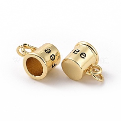 Rack Plating Brass Enamel Charms&nbsp;ZIRC-C042-15G