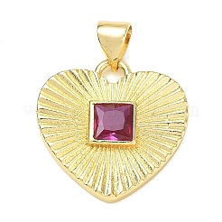 Brass Pave Cubic Zirconia Pendants&nbsp;CU-CBA83A6-07A-G