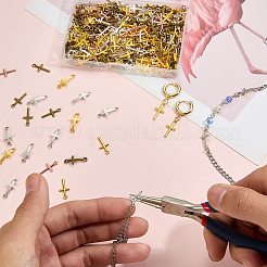350Pcs 2 Styles Alloy Pendants & Links Connector Charms&nbsp;FIND-SZ0003-88