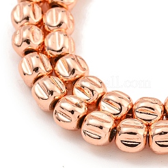 Electroplated Synthetic Non-magnetic Hematite Beads Strands&nbsp;G-C136-D01-02