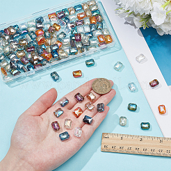 
80Pcs 10 Style Electroplate Transparent Glass Beads&nbsp;EGLA-PH0001-84