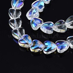 Electroplate Glass Beads Strands&nbsp;EGLA-S188-13-B04