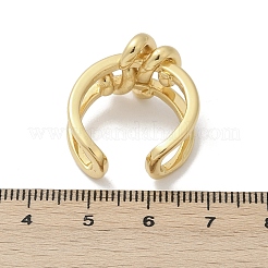 Brass Adjustable Cuff Rings for Women&nbsp;RJEW-C129-03G