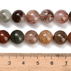 Natural Multi-Color Rutilated Quartz Beads Strands&nbsp;G-G300-A03-10mm