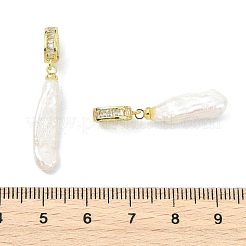 Natural Baroque Keshi Pearl Pendants&nbsp;PALLOY-JF05286