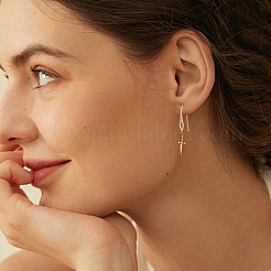 30Pcs Brass Earring Hooks&nbsp;KK-GO0001-70
