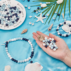 600Pcs 3 Colors Natural Wood Beads&nbsp;WOOD-SC0002-40