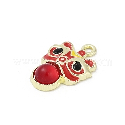 Alloy Enamel Pendants&nbsp;PALLOY-R151-27G