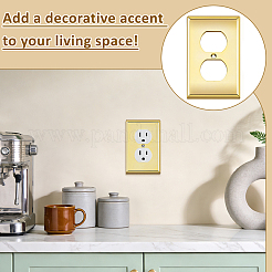 ABS Plastic Receptacle Outlet Wall Plate&nbsp;AJEW-WH0410-464A-01